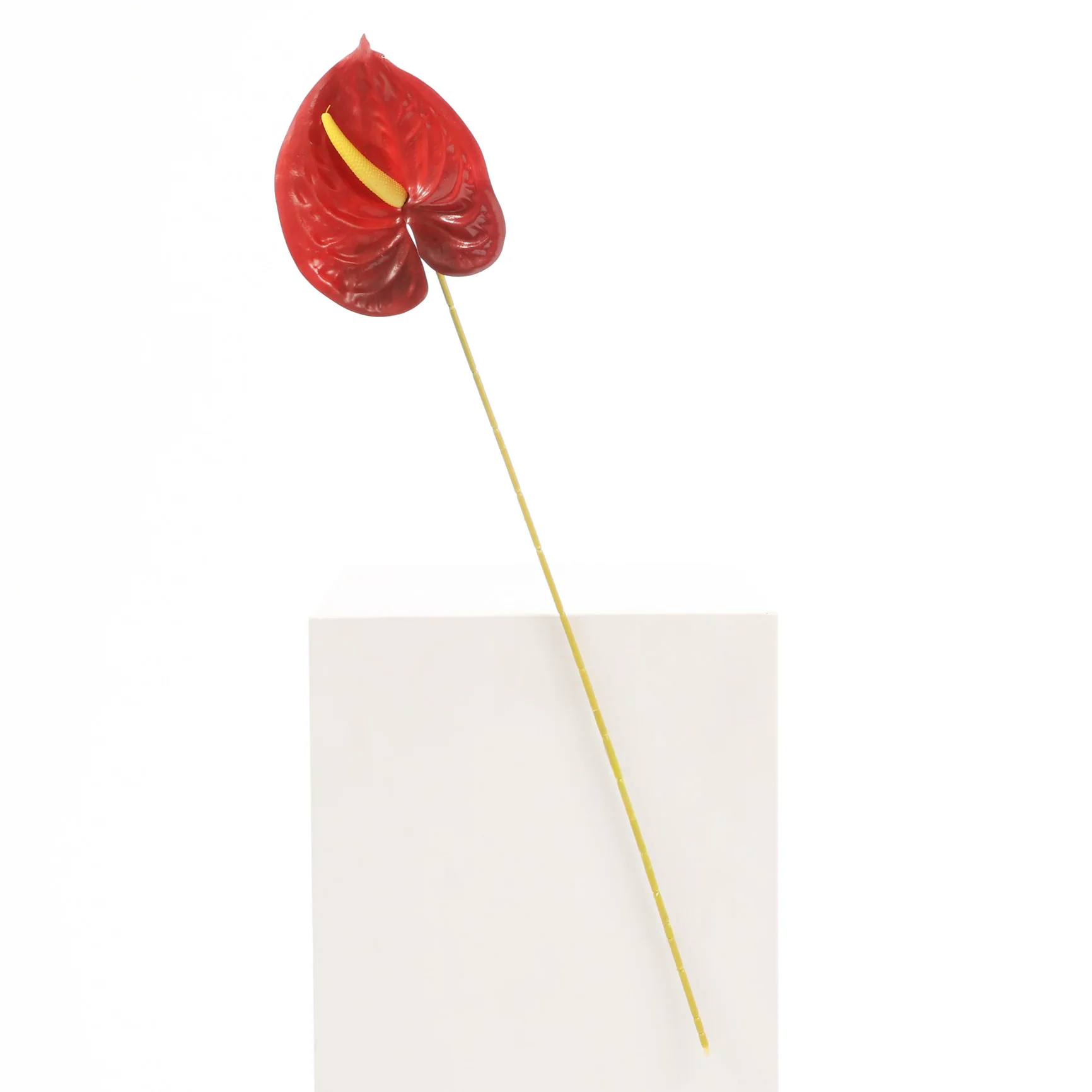 Artificial Anthurium Stem - Burgundy - Image 3