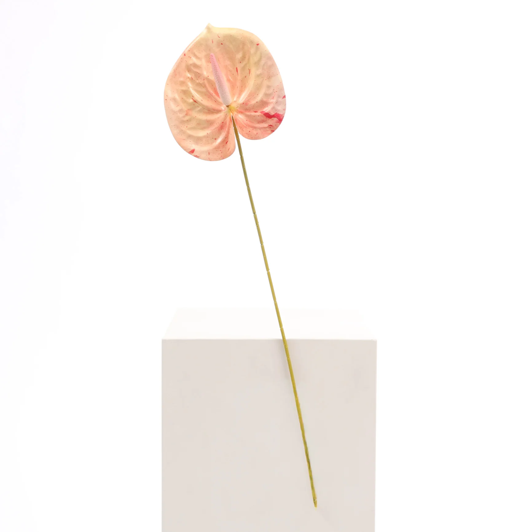 Artificial Anthurium Stem - Peach - Image 3