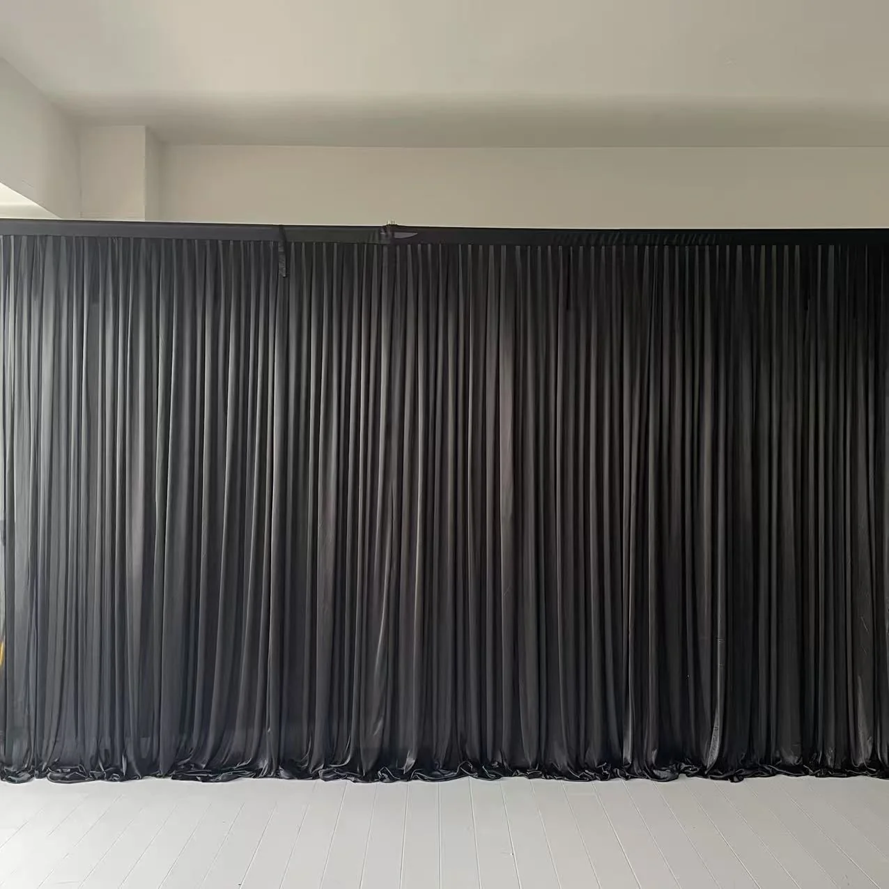 Ice Silk Satin Backdrops - No Swag - Black (6x3m) - Image 3