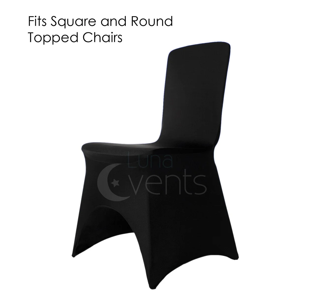 Lycra Chair Covers - Black (190gsm) - Image 9