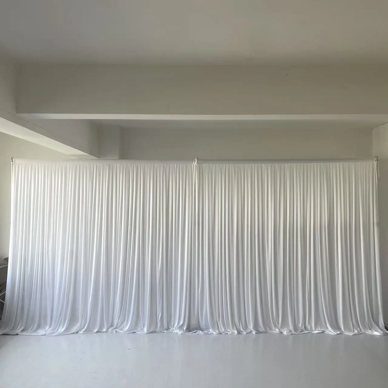 Ice Silk Satin Backdrops - No Swag - White (6x3m) - Image 3