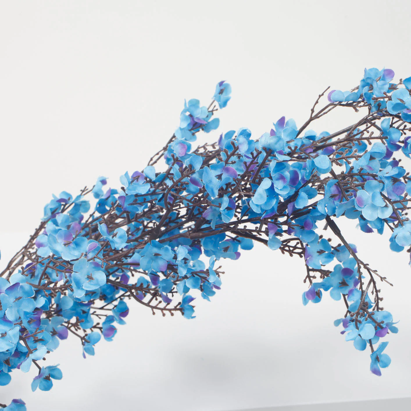 CLEARANCE Premium Large Cherry Blossom Branch - Blue (1.1m) - Image 6