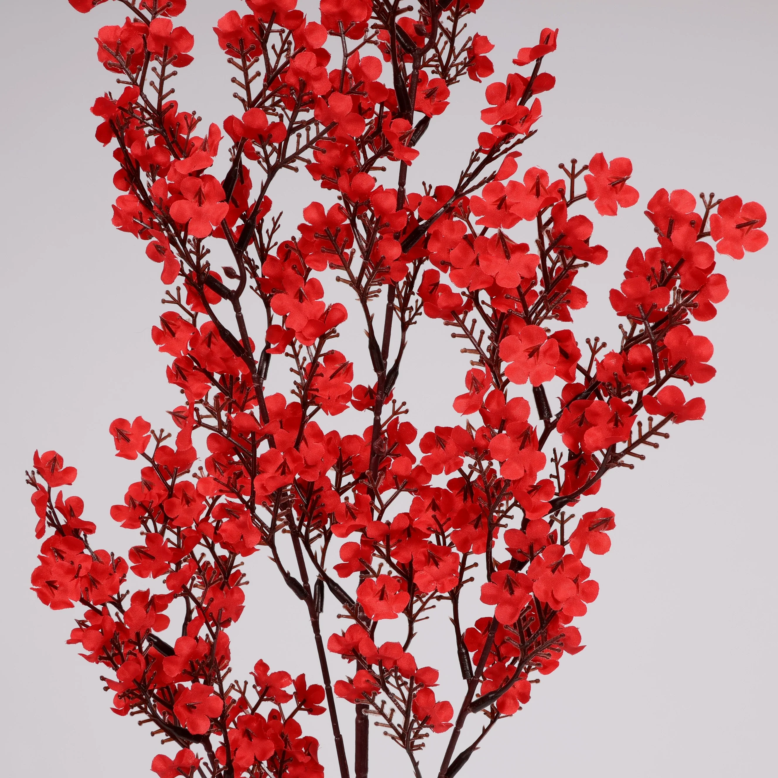 Premium Large Cherry Blossom Branch - Red (1.1m) - Image 3