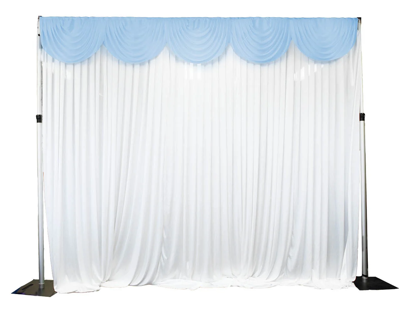 CLEARANCE Ice Silk Satin Swag - Light Blue (3m) - Image 3