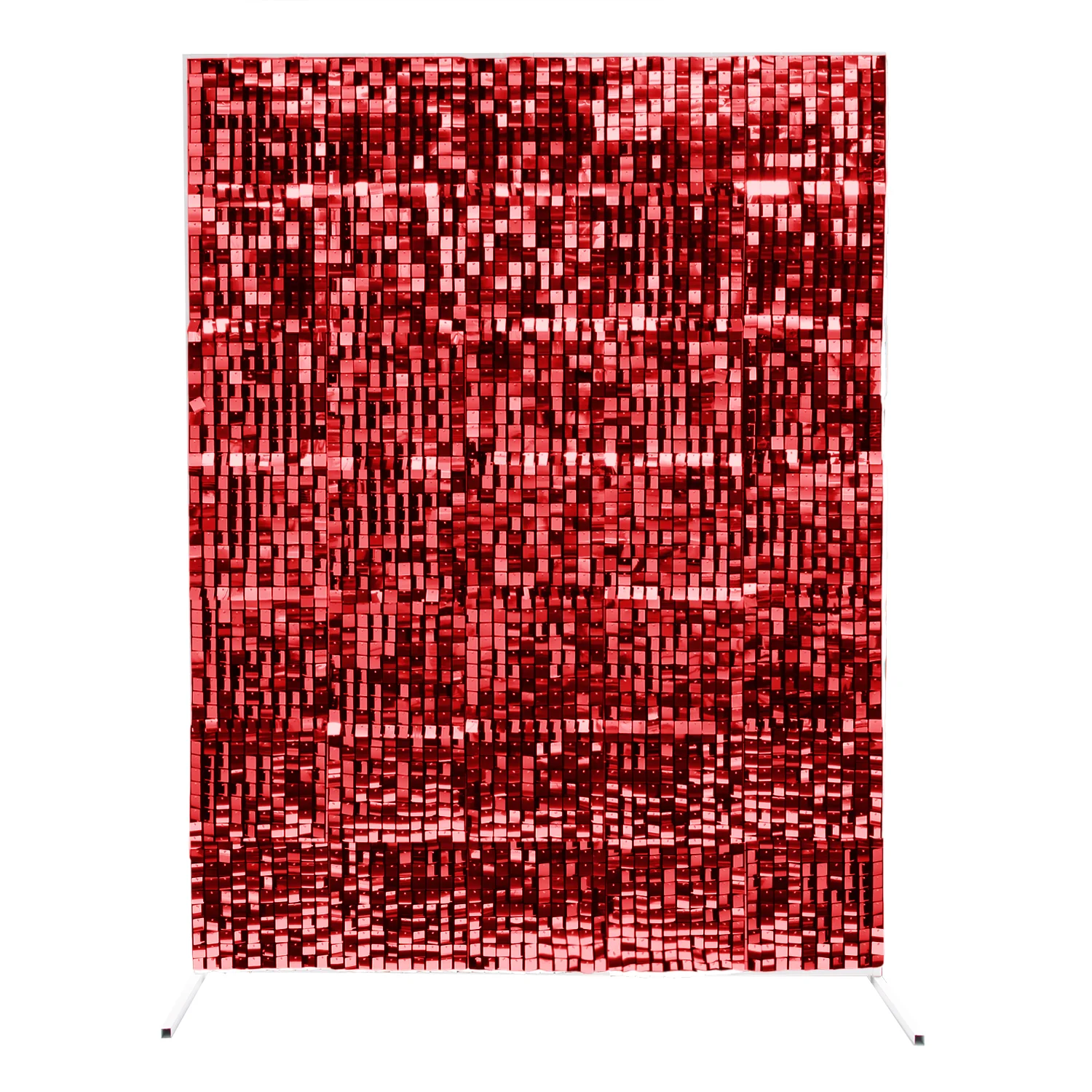 Sequin Shimmer Wall Backdrop Panels - Red - Image 3