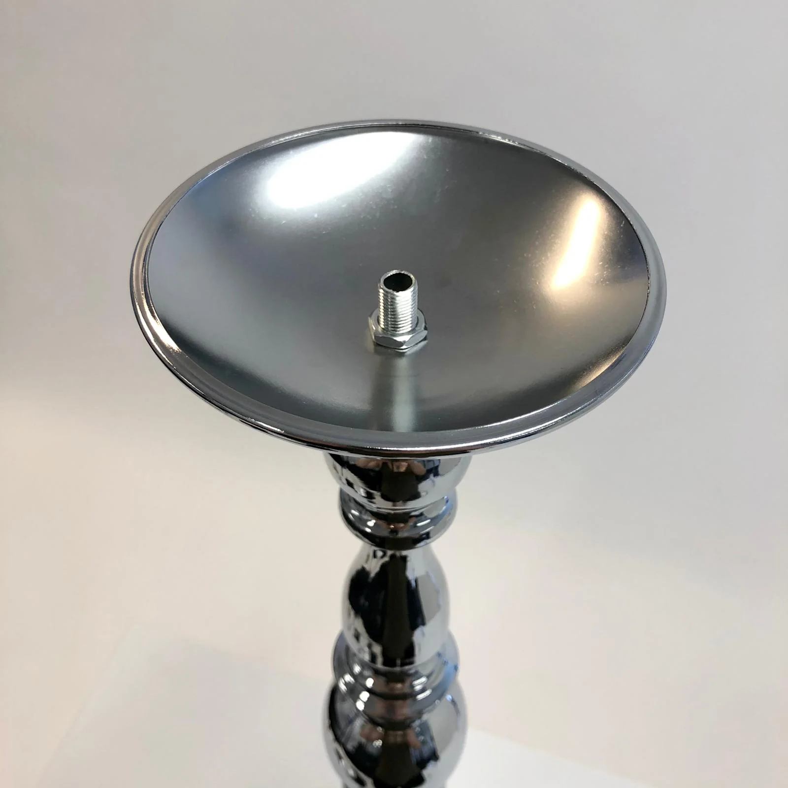 CLEARANCE Candlestick Pedestal Centrepiece Vase - Silver (58cmH) - Image 15