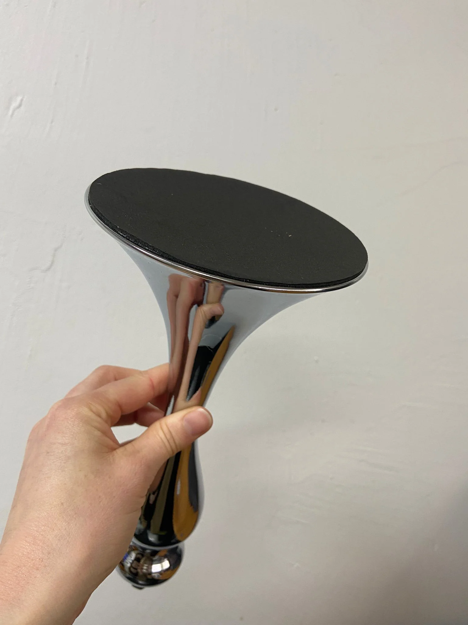 CLEARANCE Candlestick Pedestal Centrepiece Vase - Silver (58cmH) - Image 4