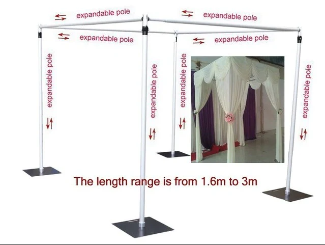 Backdrop Stand Set - Pipe and Drape (6m x 3m) - Image 11